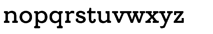 UT Cazgo Regular Font LOWERCASE