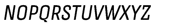 UT Garoga Oblique Font UPPERCASE