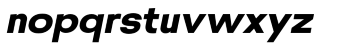 UT Glasgow Grotesk Extra Bold Italic Font LOWERCASE