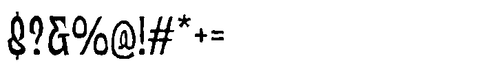 UT Matemija Distort Font OTHER CHARS