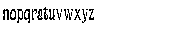 UT Matemija Distort Font LOWERCASE