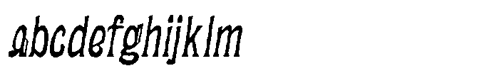 UT Matemija Oblique Distort FONT