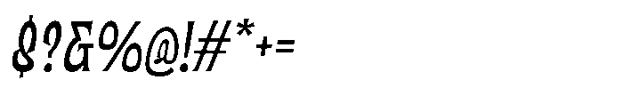 UT Matemija Oblique Font OTHER CHARS