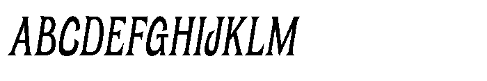 UT Matemija Oblique Font UPPERCASE
