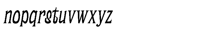 UT Matemija Oblique Font LOWERCASE