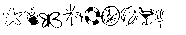 UT Mynabali Dingbats Font LOWERCASE