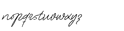 UT Mynabali Script Font LOWERCASE