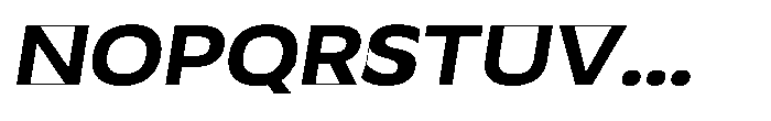UT Noxdev Oblique Close Font UPPERCASE
