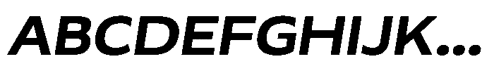 UT Noxdev Oblique Open Font UPPERCASE