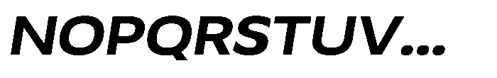 UT Noxdev Oblique Open Font UPPERCASE