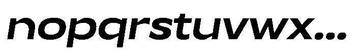 UT Noxdev Oblique Open Font LOWERCASE