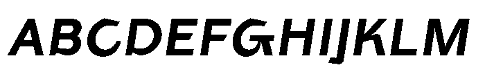 UT Ogah Oblique Font UPPERCASE