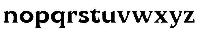 UT Qlared Distort Font LOWERCASE