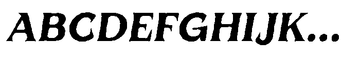 UT Qlared Oblique Distort Font UPPERCASE