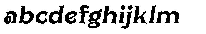UT Qlared Oblique Distort FONT