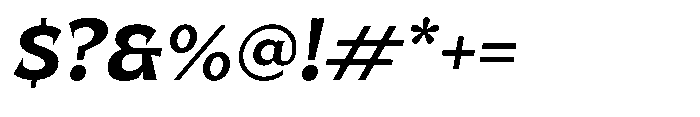 UT Qlared Oblique Font OTHER CHARS