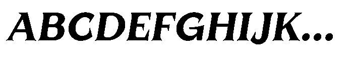 UT Qlared Oblique Font UPPERCASE