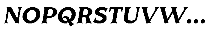 UT Qlared Oblique Font UPPERCASE