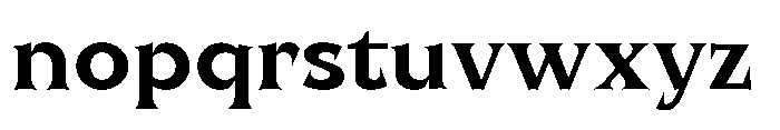 UT Qlared Regular Font LOWERCASE