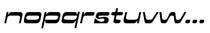 UT Shrounda Oblique Font LOWERCASE