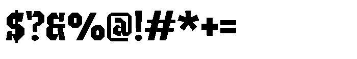 UT Sracotien Bold Font OTHER CHARS
