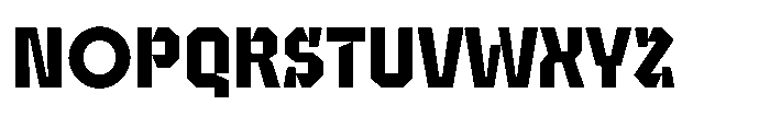 UT Sracotien Bold Font UPPERCASE