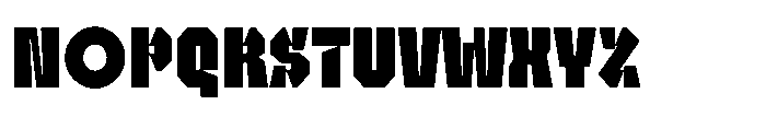 UT Sracotien Condensed Black Font UPPERCASE