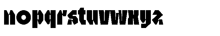 UT Sracotien Condensed Black Font LOWERCASE