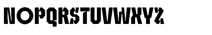 UT Sracotien Condensed Bold Font UPPERCASE