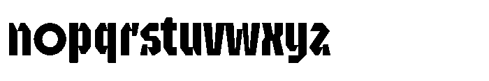 UT Sracotien Condensed Bold Font LOWERCASE