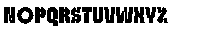 UT Sracotien Condensed Extra Bold Font UPPERCASE