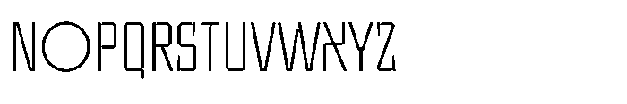 UT Sracotien Condensed Extra Light Font UPPERCASE