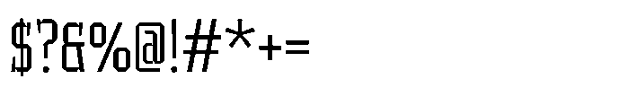 UT Sracotien Condensed Light Font OTHER CHARS