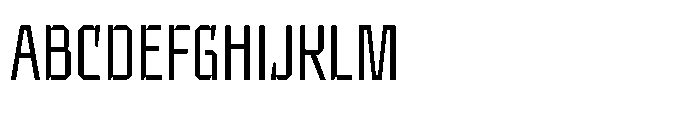 UT Sracotien Condensed Light Font UPPERCASE