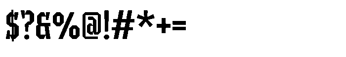 UT Sracotien Condensed Medium Font OTHER CHARS