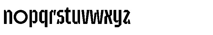 UT Sracotien Condensed Medium Font LOWERCASE
