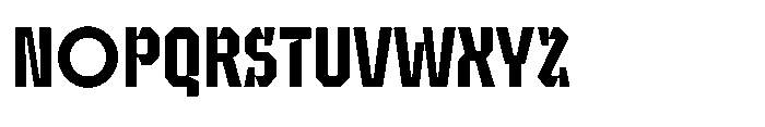 UT Sracotien Condensed Semi Bold Font UPPERCASE