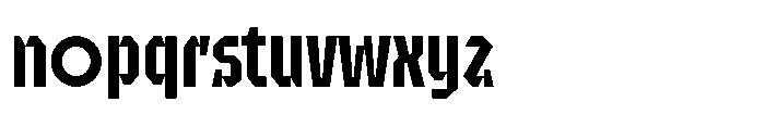 UT Sracotien Condensed Semi Bold Font LOWERCASE