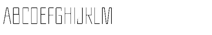UT Sracotien Condensed Thin Font UPPERCASE