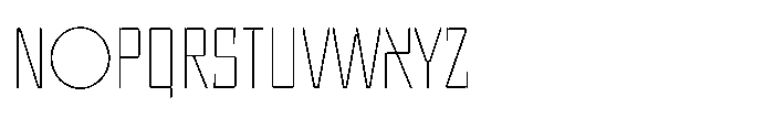 UT Sracotien Condensed Thin Font UPPERCASE