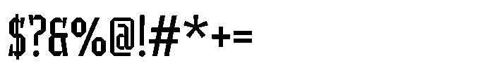 UT Sracotien Condensed Font OTHER CHARS