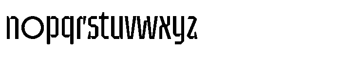 UT Sracotien Condensed Font LOWERCASE