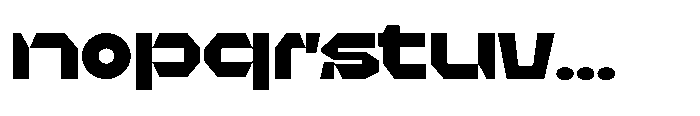 UT Sracotien Expanded Black Font LOWERCASE