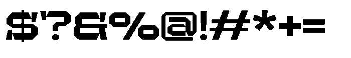 UT Sracotien Expanded Bold Font OTHER CHARS