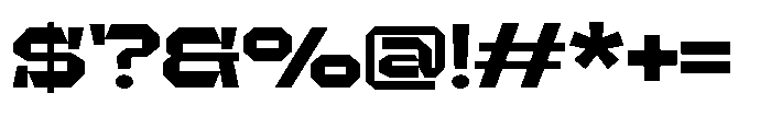 UT Sracotien Expanded Extra Bold Font OTHER CHARS