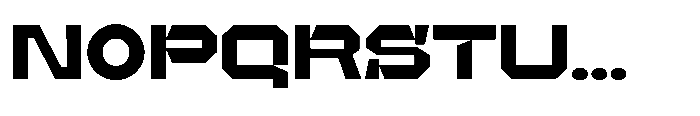 UT Sracotien Expanded Extra Bold Font UPPERCASE