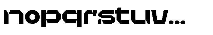 UT Sracotien Expanded Extra Bold Font LOWERCASE