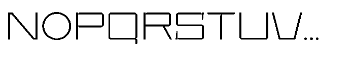 UT Sracotien Expanded Extra Light Font UPPERCASE