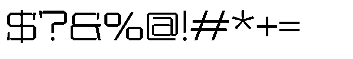 UT Sracotien Expanded Light Font OTHER CHARS