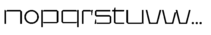 UT Sracotien Expanded Light Font LOWERCASE
